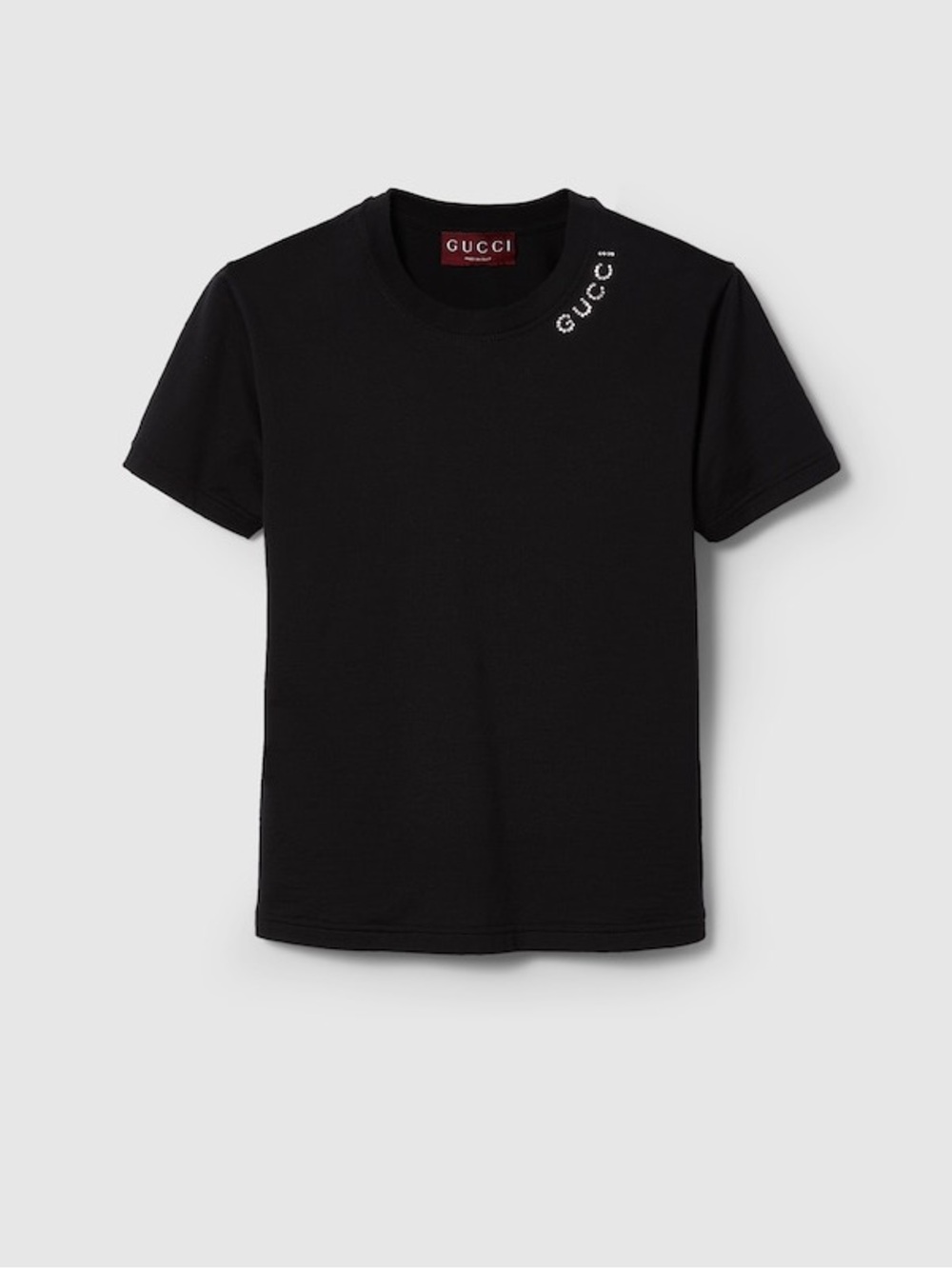 Gucci Cotton Jersey T-Shirt with Crystal Ready to Wear - Size Medium